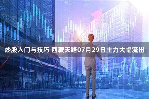 炒股入门与技巧 西藏天路07月29日主力大幅流出